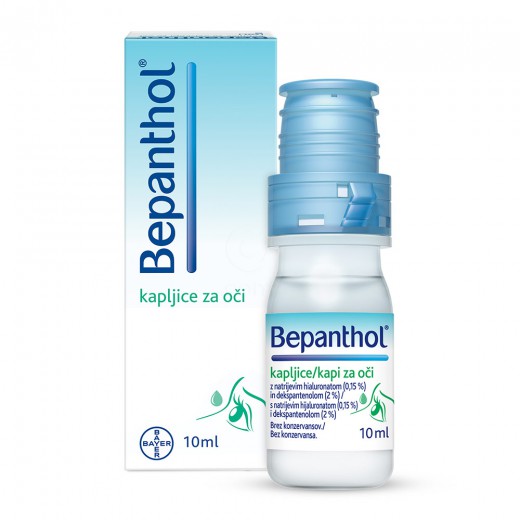 Bepanthol, kapljice za oči, 10 ml