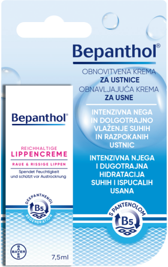 Bepanthol® obnovitvena krema za ustnice, 7,5 ml