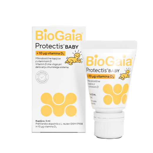 BioGaia, Protectis Baby kapljice z vitaminom D, 5 ml
