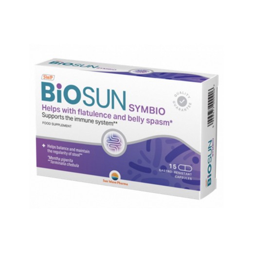 Sun Wave Pharma, BioSUN Symbio, 15 gastrorezistentnih kapsul
