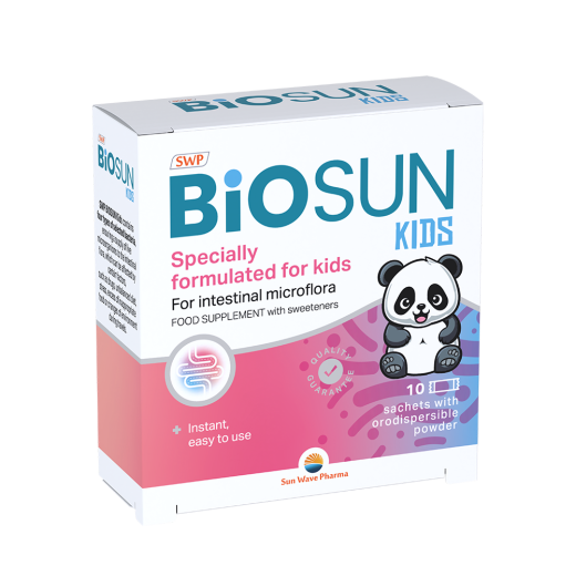Sun Wave Pharma, BioSUN KIDS orodisperzibilni prašek, 10 vrečk