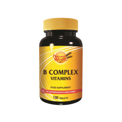 Natural Wealth, B kompleks vitamini, 100 tablet