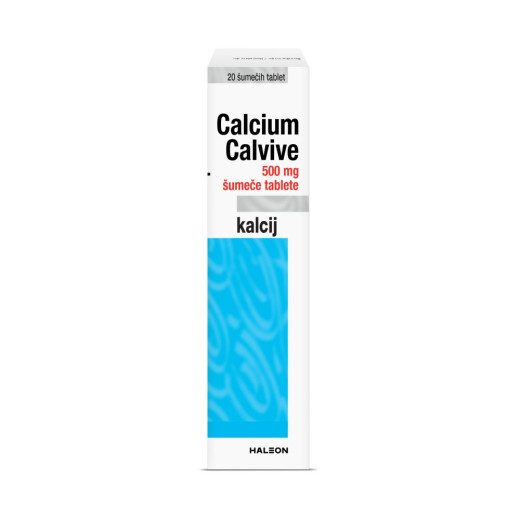 Calcium Calvive 500 mg, šumeče tablete (20 tablet)