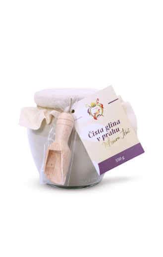 Čista glina v steklu p. Ašič, 550 g