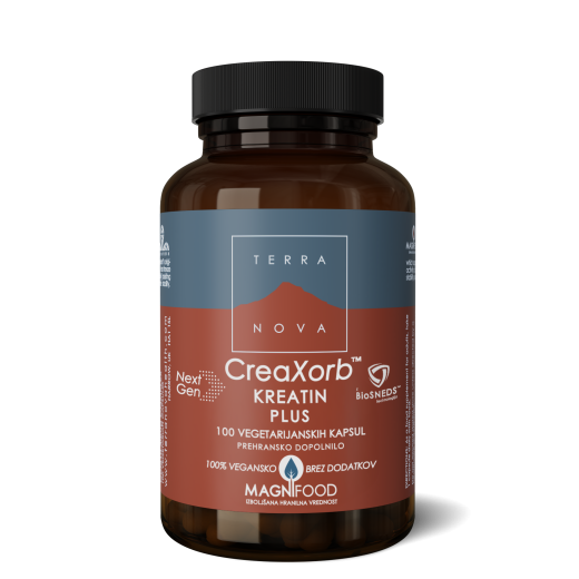 Terranova, CreaXorb KREATIN PLUS, kompleks, 100 kapsul