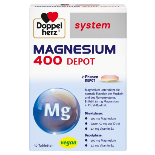 Doppelherz system, Magnezij 400, DEPO, 30 tablet
