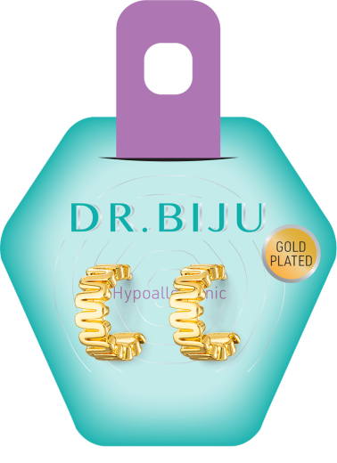 Dr. Biju, Hipoalergeni uhani Ring Gold