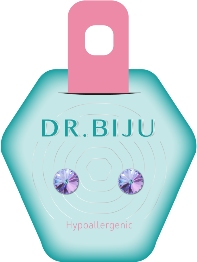 Dr. Biju, Hipoalergeni uhani Rivolo Vitral Light