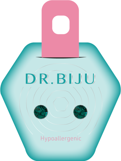 Dr. Biju, Hipoalergeni uhani Xiri Emerald