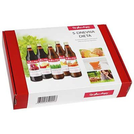 Dr. Steinberger, 5-dnevna prečiščevalna dieta s sokovi, 5x750 ml