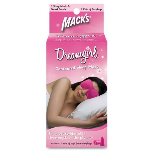 Dreamgirl, spalna maska in ušesni zamaški, rožnata