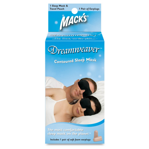 Dreamweaver, spalna maska in ušesni zamaški, črna