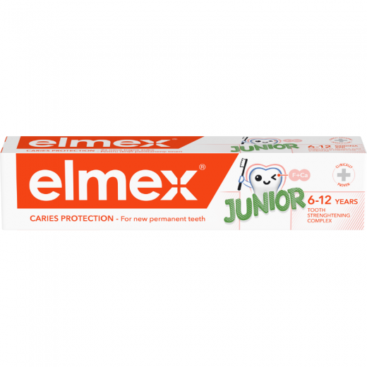 Elmex, Zobna krema Junior 6-12 let, 75 ml