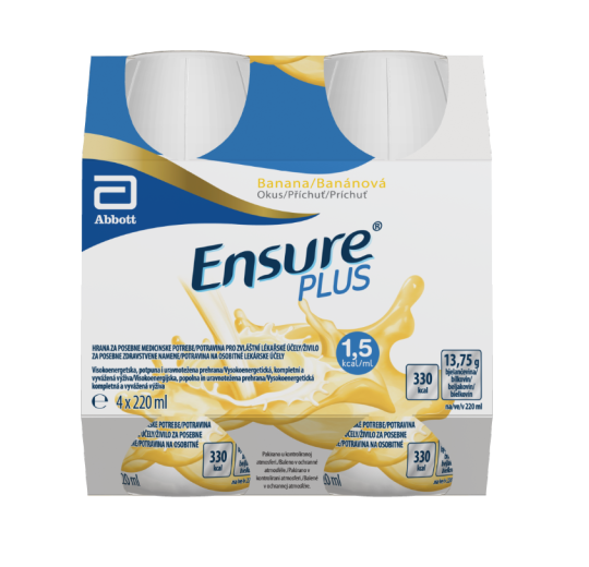 Ensure Plus Banana, 4 x 220 ml