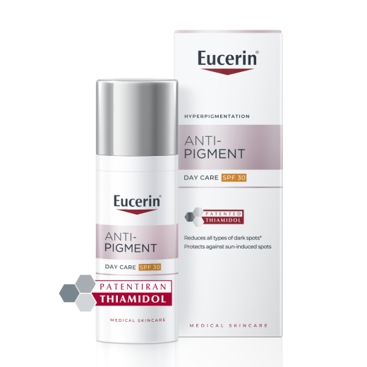 Eucerin, Anti Pigment dnevna nega proti pigmentnim madežem z ZF30, 50 ml