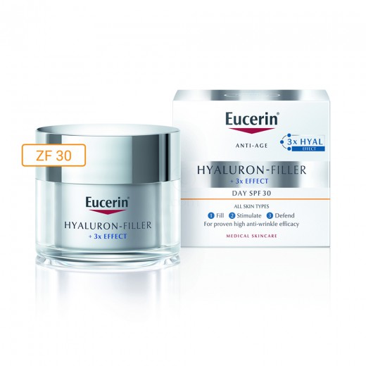 Eucerin, Hyaluron-Filler dnevna krema za vse tipe kože z ZF30, 50 ml