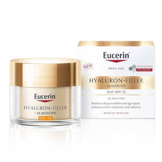 Eucerin, Hyaluron-Filler + Elasticity dnevna krema z ZF30, 50 ml
