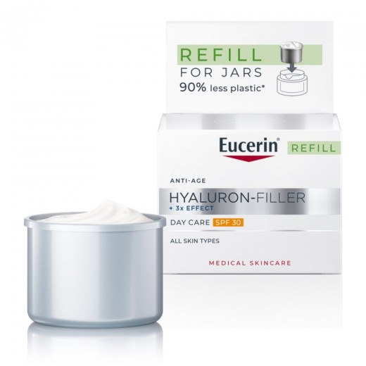 Eucerin, Hyaluron-Filler dnevna krema za vse tipe kože z ZF30, 50 ml (REFILL)