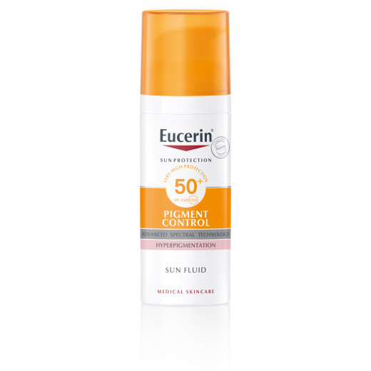 Eucerin, Sun Pigment Control fluid za zaščito pred soncem ZF50+, 50 ml