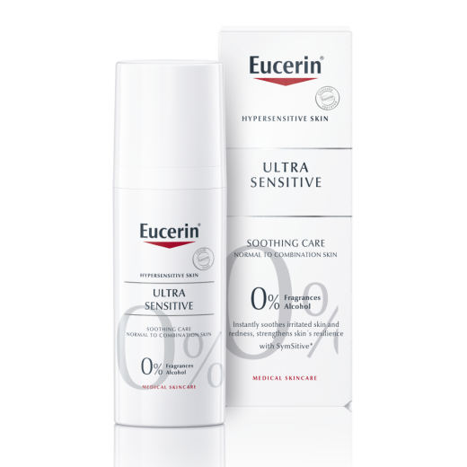 Eucerin, UltraSENSITIVE fluid za normalno do mešano kožo, 50 ml