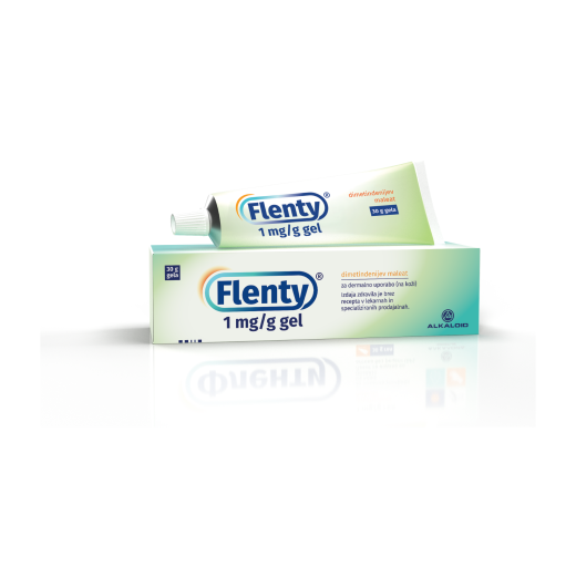 Flenty, dimetindenijev maleat gel, 1 mg/g, 30 g