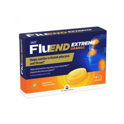 Sun Wave Pharma, Fluend Extreme Orange, 16 pastil