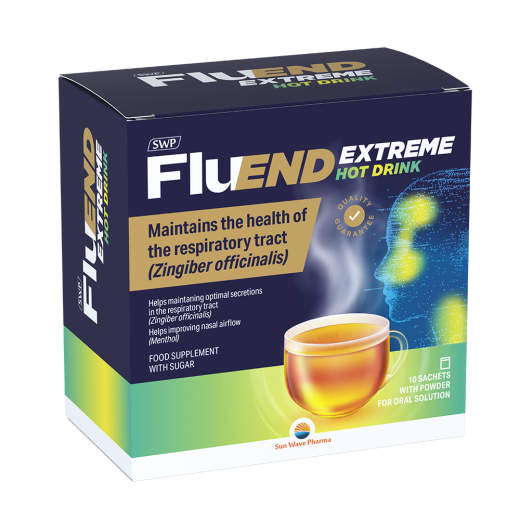 Sun Wave Pharma, Fluend Extreme Hot Drink, 10 vrečk