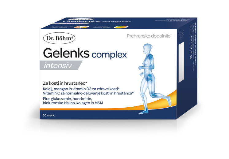 Dr. Böhm® Gelenks complex intensiv, prašek za pripravo napitka, 30 vrečic