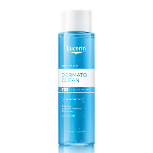 Eucerin, DermatoClean HYALURON micelarni čistilni fluid 3 v 1, 400 ml