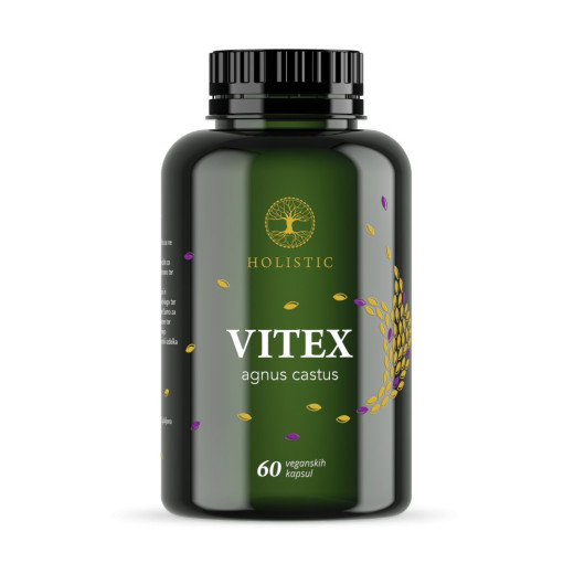 Holistic, vitex agnus castus, 1000 mg, 60 veg. kapsul, prehransko dopolnilo