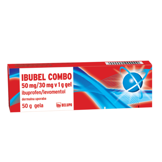 IBUBEL COMBO 50 mg/30 mg v 1 g gel, 50g