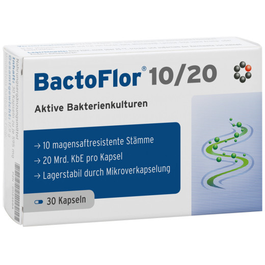 Intercell Pharma, BactoFlor 10/20, 30 kapsul