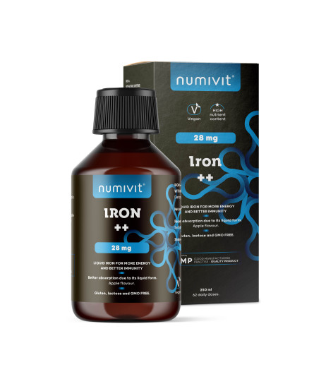 Numivit, tekoče železo, 250 ml, prehransko dopolnilo, s sladilom