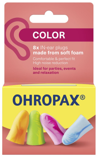 Ušesni čepki Ohropax Colorplux, 8 kom
