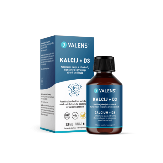 Valens, Kalcij + D3, 300 ml