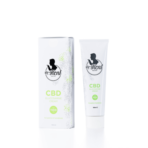 DR. KENT®, CBD krema z glukozaminom, 1100 mg, 100 ml