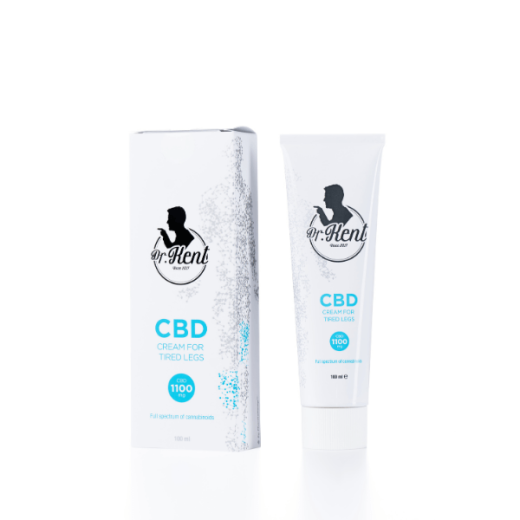 DR. KENT®, CBD krema za utrujene noge, 1100 mg, 100 ml
