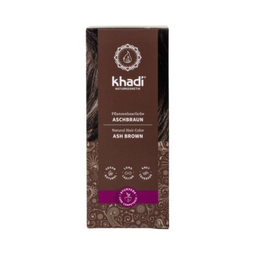 Khadi, Rastlinska barva za lase Pepelnato rjava, 100 g