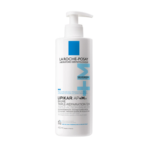 La Roche-Posay, LIPIKAR AP+MAX balzam s trojnim delovanjem s pumpico, 400 ml