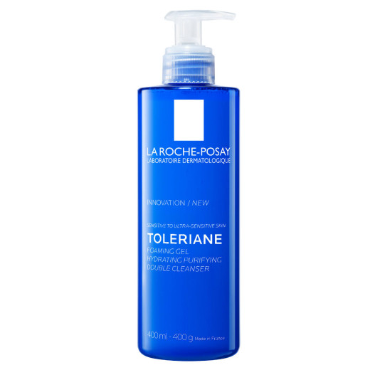 La Roche-Posay, Toleriane Peneči gel z dvojnim delovanjem za vlaženje in čiščenje kože, 400 ml