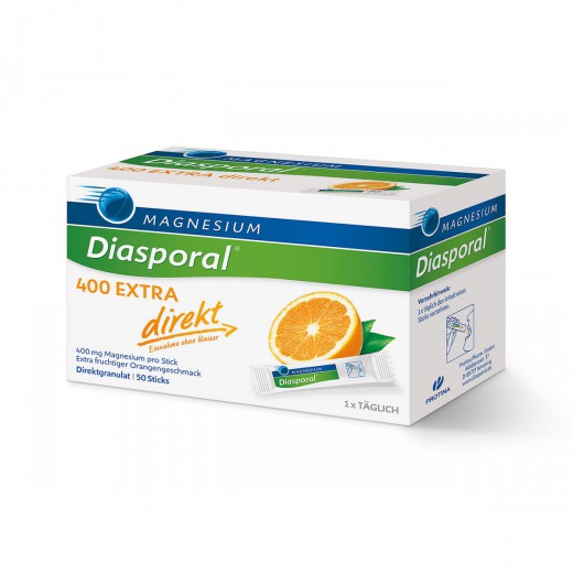 Magnesium - Diasporal, extra direkt, 400 mg, 50 vrečk