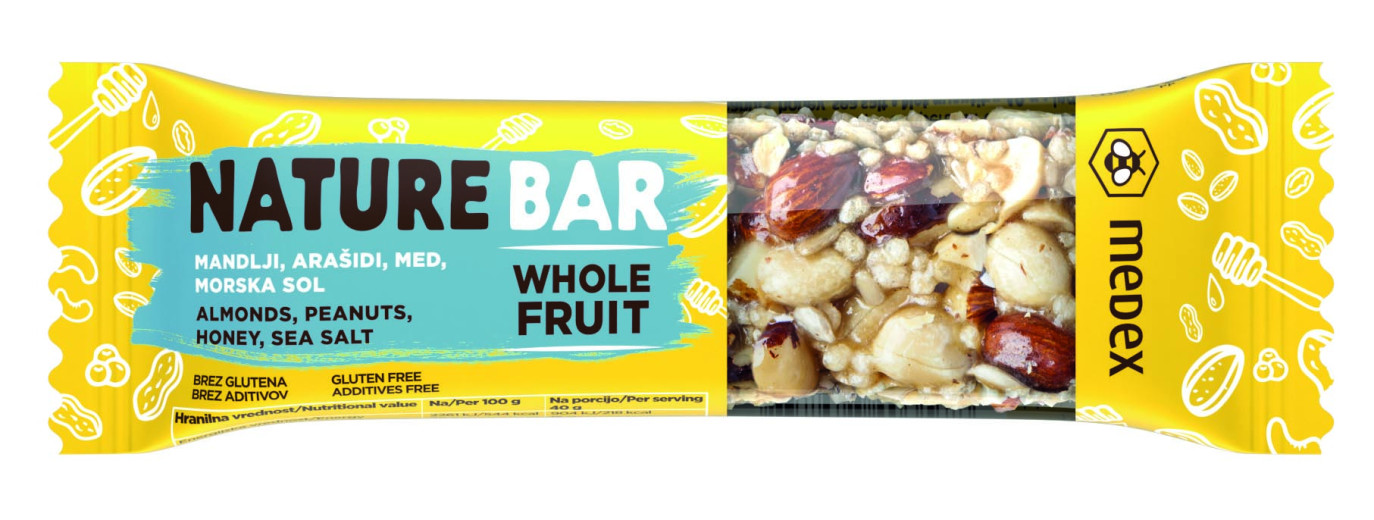 Medex, Nature bar morska sol, 40 g