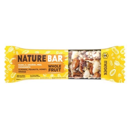 Medex, Nature bar pomaranča, 40 g