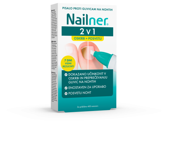 Nailner® 2 v 1 pisalo proti glivičnim okužbam nohtov , 4 ml