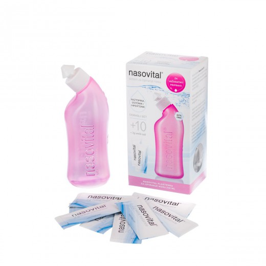 Nasovital, odrasli set - roza barva, 240 ml