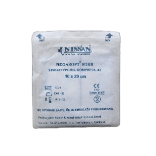 Negasoft obloga za rane nesterilna Nissan 10 cm x 10 cm, 50 kom