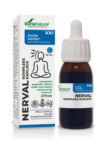 Soria Natural, Nerval XXI kompleks kapljice brez alkohola, 50 ml