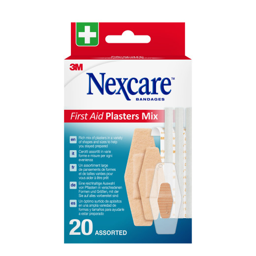 Nexcare™, Mix obližev za prvo pomoč, 20 obližev