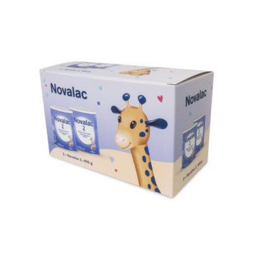 Novalac 2, nadaljevalno mleko za dojenčke, 2x400 g