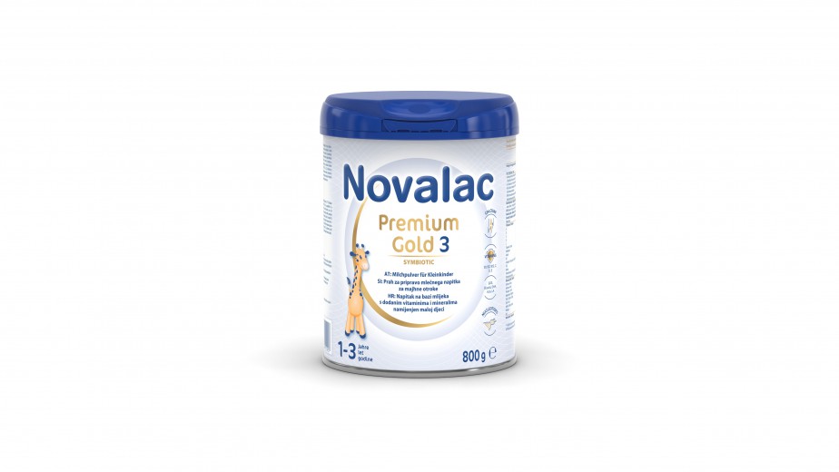 Novalac Premium Gold 3, prah za pripravo mlečnega napitka za majhne otroke, 800 g